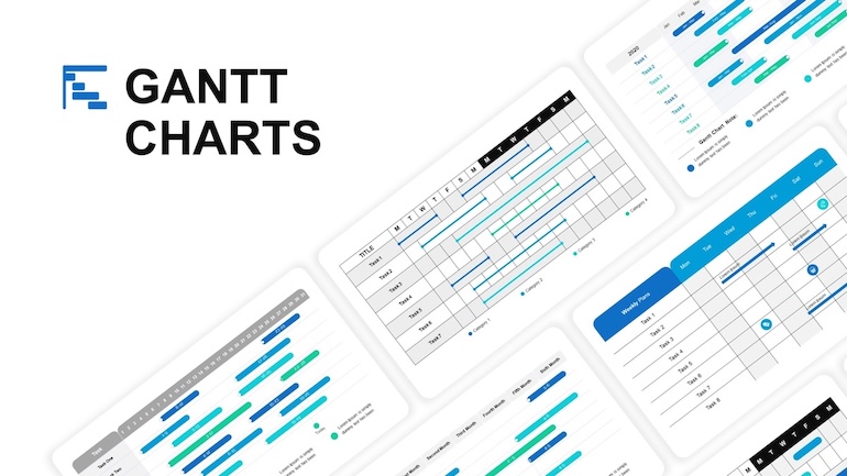 ExpertSlides Gantt-Diagramme für Projektplanung in PowerPoint
