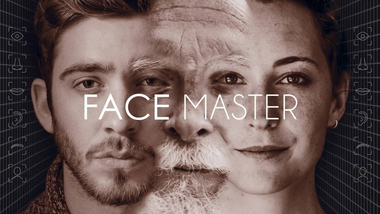 Face Master – Videokurs zum Gesichtlesen von Maxim Mankevich 1 Face Master Kurshero mit vier verschiedenen Gesichtern und Schriftzug