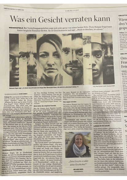 Christliche Themen Magazin Artikel mit Überschrift Was ein Gesicht verraten kann und Portrait einer Frau