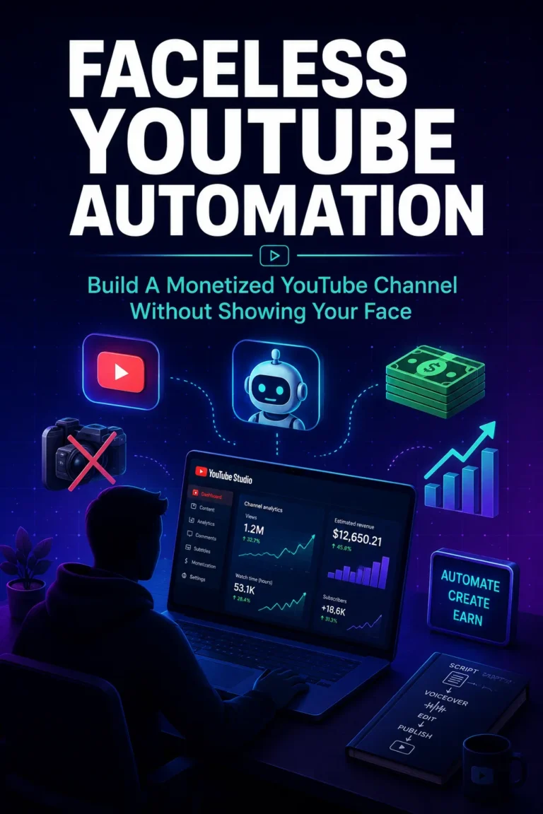 Faceless YouTube Automation – E-Book für anonyme Videokanäle
