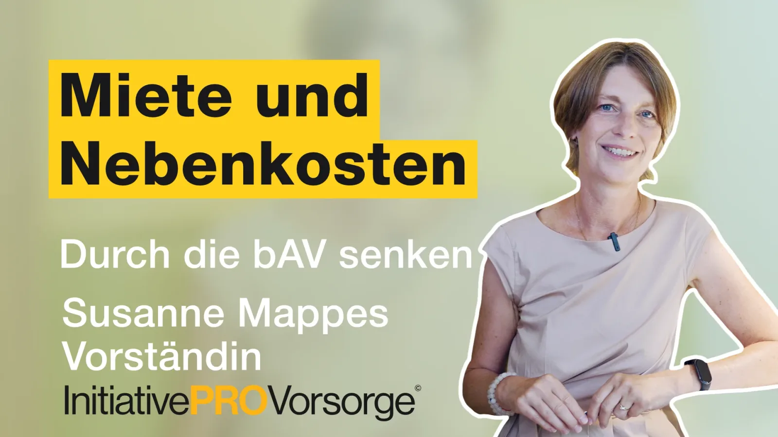 Kursinhalt Miete und Nebenkosten durch die betriebliche Altersversorgung senken
