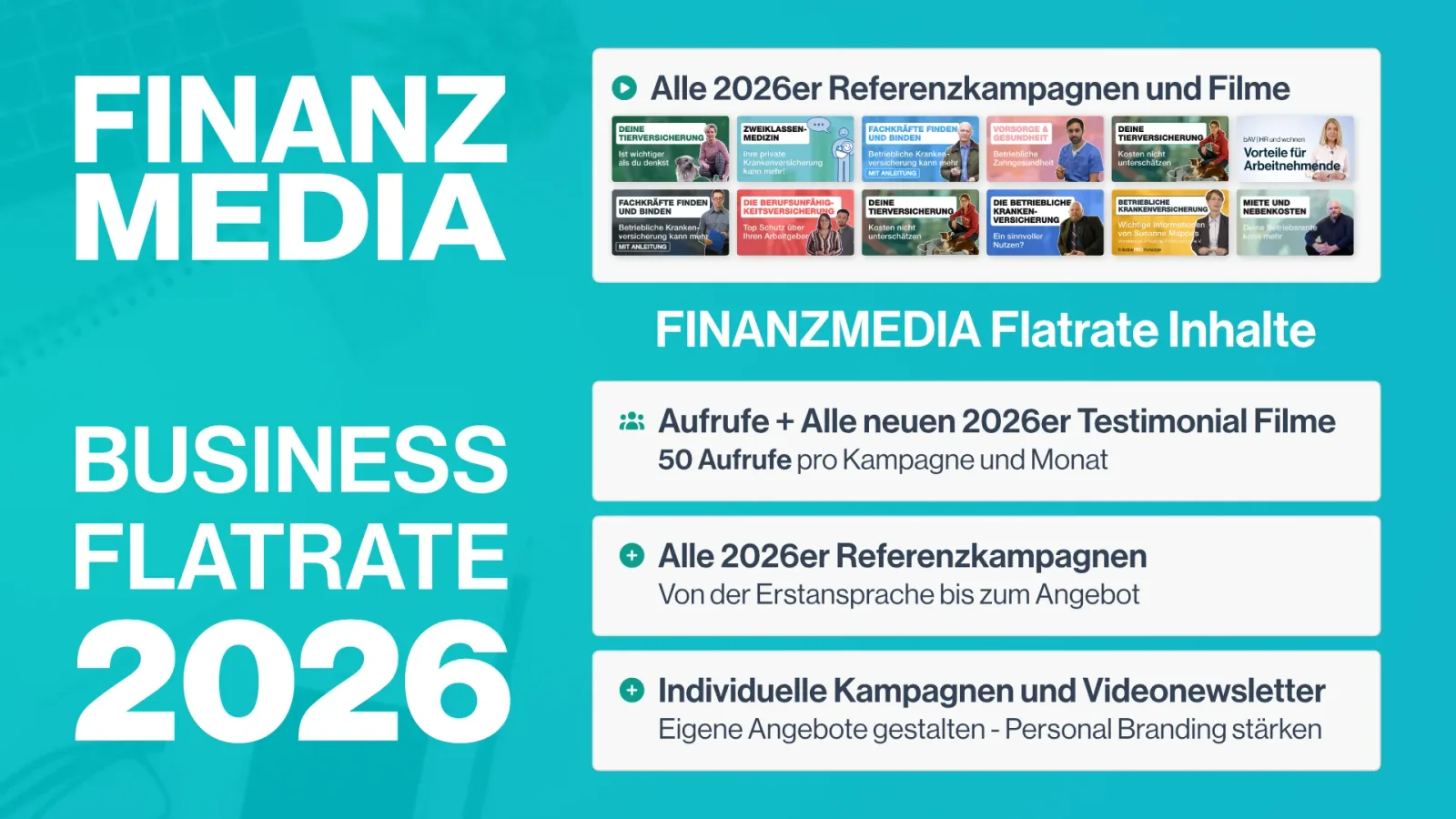 Selfievideo-Finanzmedia Flatrate business 2026 Kursinhalt