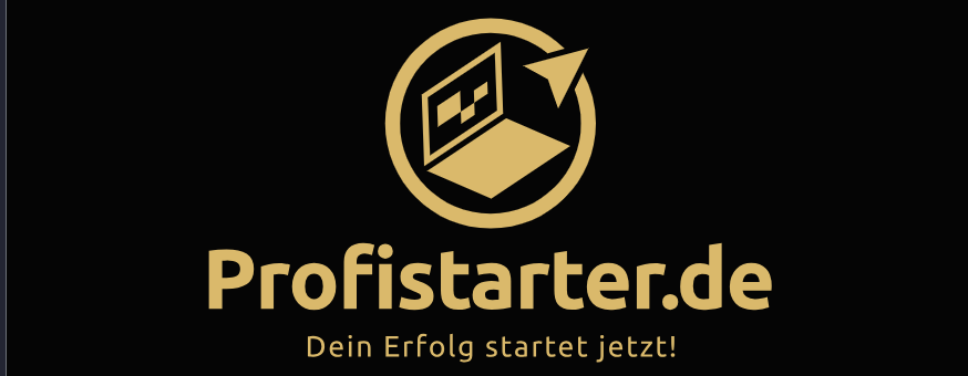 Fahrzeug-Beauty Consultant – Videokurs zur Fahrzeugaufbereitung 2 Profistarter.de Logo mit Claim auf schwarzem Hintergrund – Lackkorrektur & Scheinwerferaufbereitung
