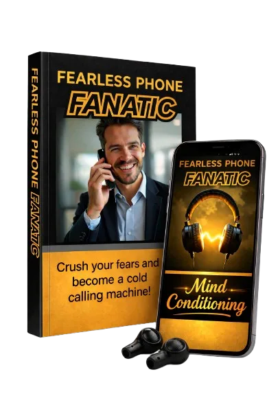 Fearless Phone Fanatic Produktbundle mit Box, Smartphone und Kopfhörern, Cold-Calling-Kurs