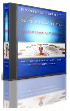 3D-Buchcover Finanzielle Freiheit durch die Macht des Unterbewusstseins mit blauem Design