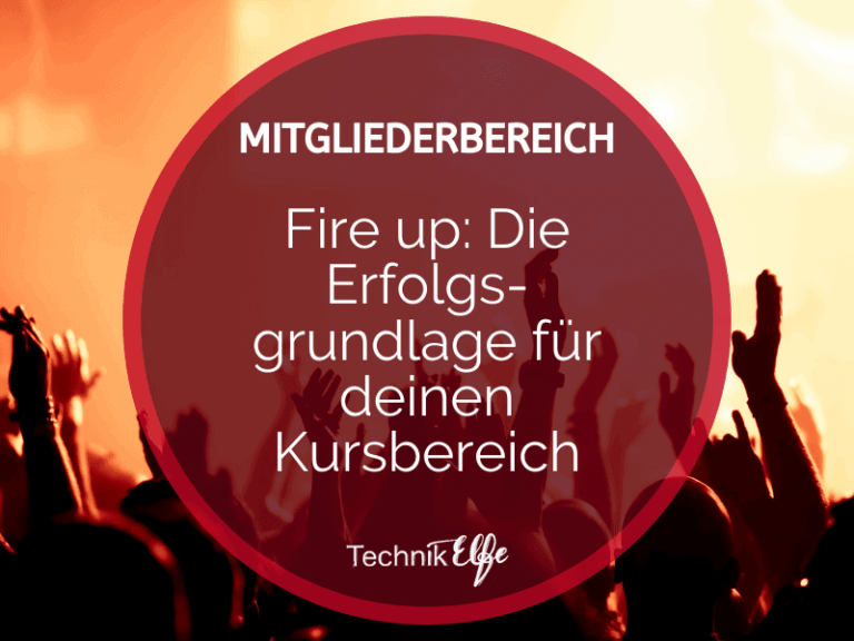 Fire up – Videokurs zur Kursplattform von Sara Menzel-Berger