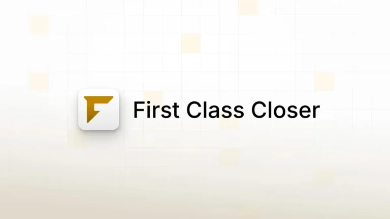 First Class Closer – Coaching für High-Ticket-Closing