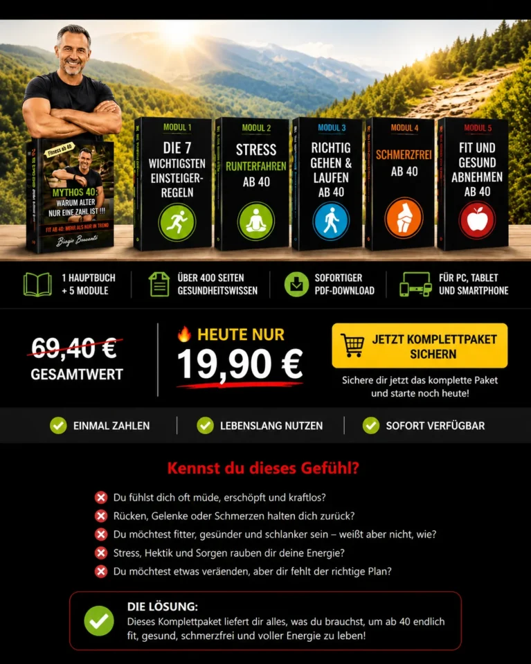 Fit ab 40 – Gesundheits-E-Book-Paket von Biagio Bonsanto