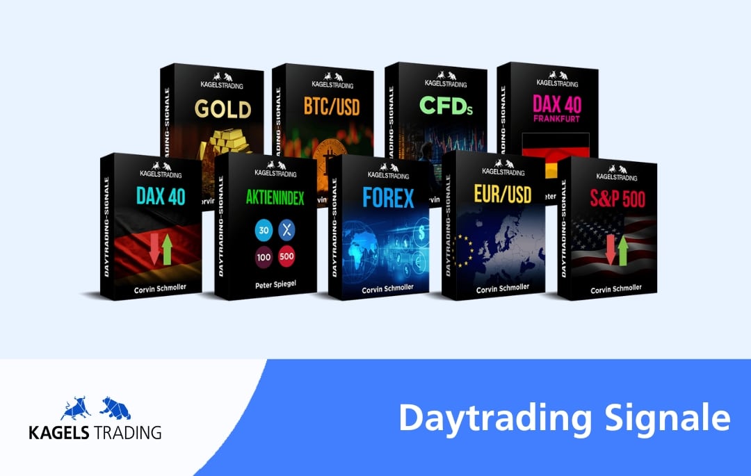 Übersicht aller Daytrading Signalprodukte Gold, Bitcoin, CFDs, DAX, Euro, Aktienindex und S&P 500
