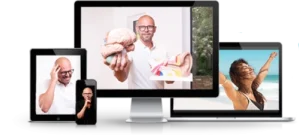 Frei von Tinnitus Online-Kurs auf verschiedenen Geräten, Multiscreen Mockup