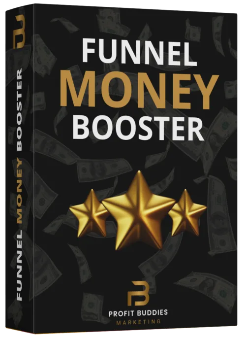 Funnel Money Booster Produktbox mit drei goldenen Sternen