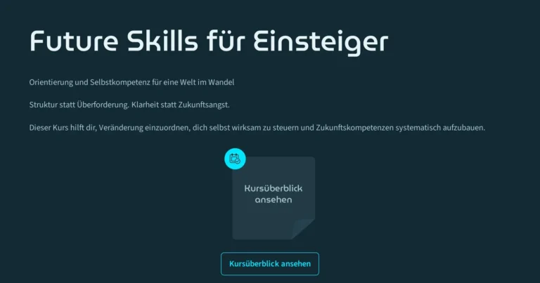 Future Skills für Einsteiger – KI-Videokurs von Dirk Kreide