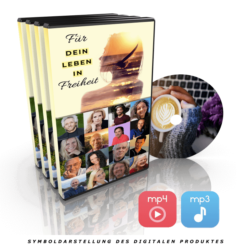 DVD-Box Kongresspaket 3 mit Motiv Für dein Leben in Freiheit, Teilnehmer-Portraits und mp4, mp3 Icons