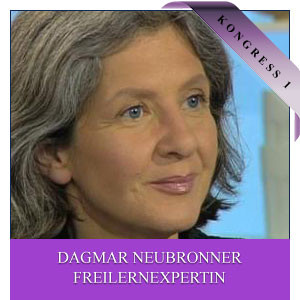 Porträt von Dagmar Neubronner, Freilenexpertin mit grauem Haar