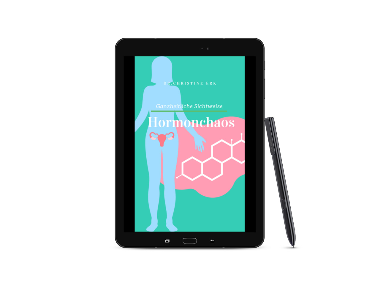 E-Book Mockup Ganzheitliche Sichtweise - Hormonchaos von Christine Erk