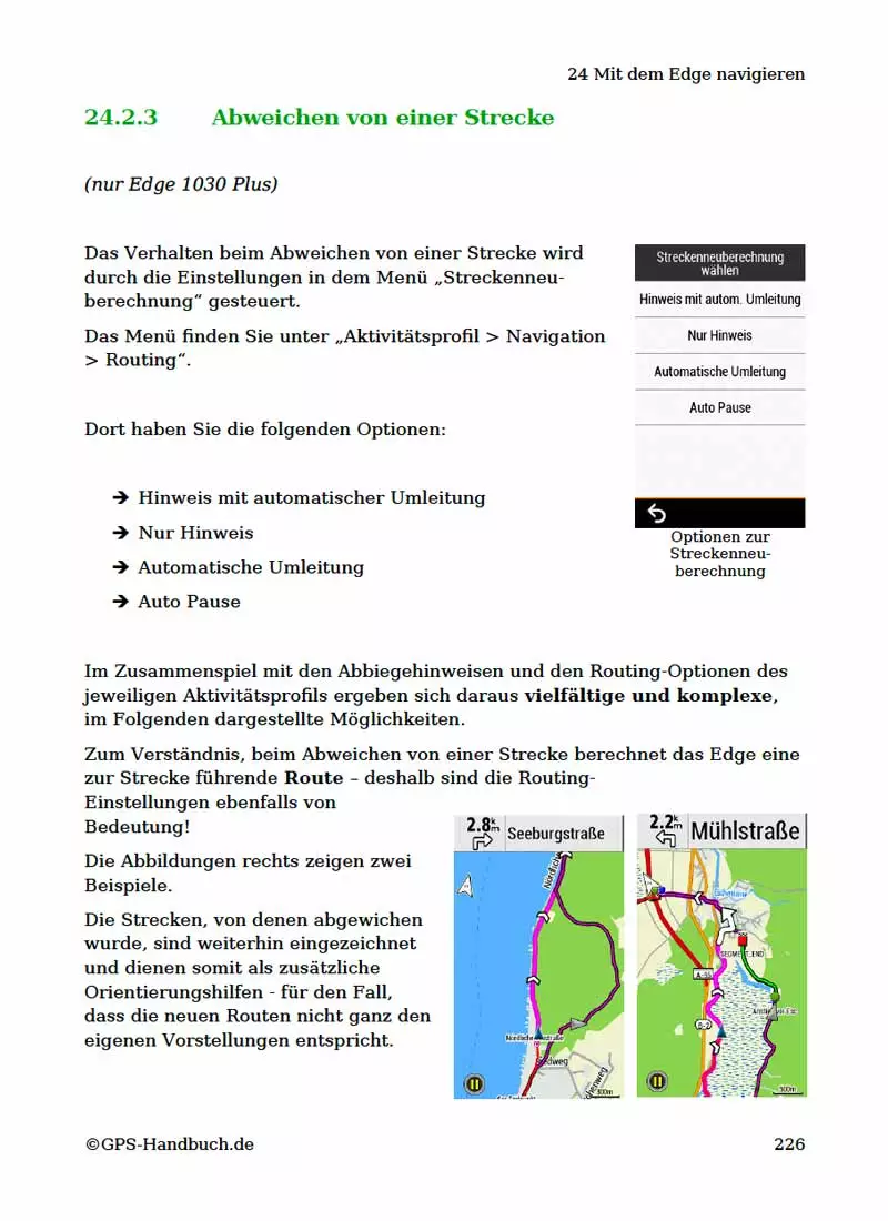 Garmin Edge 1030 Plus und Garmin Edge 1030 Handbuch von Joachim Bardua 19 Kursinhalt GPS-Handbuch Edge 1030 Seite