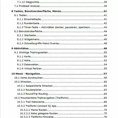 Garmin Edge 1030 Plus und Garmin Edge 1030 Handbuch von Joachim Bardua 7 Garmin Edge 1030 Handbuch Inhaltsverzeichnis Teil 2 mit Kapiteln 7-10