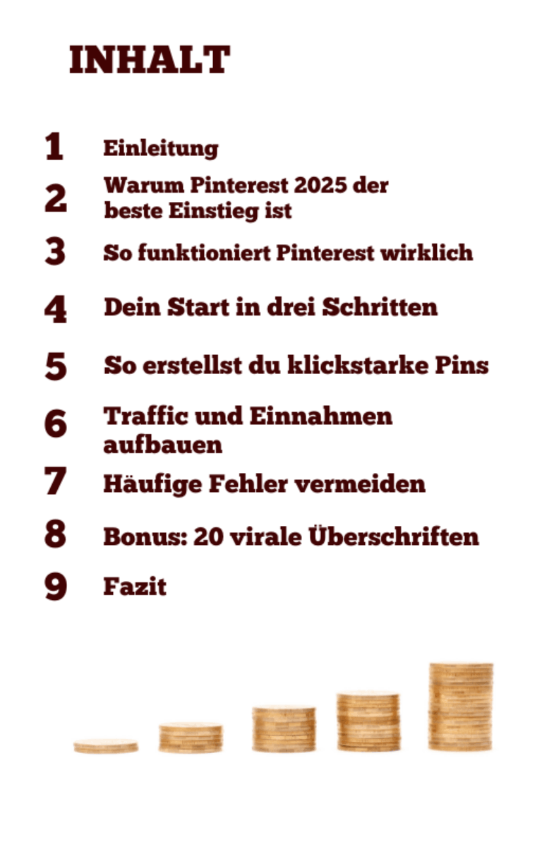 Geld verdienen mit Pinterest – E-Book zu Traffic