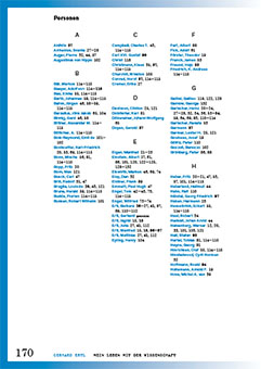 Personenverzeichnis des E-Books mit alphabetisch geordneter Liste von Namen