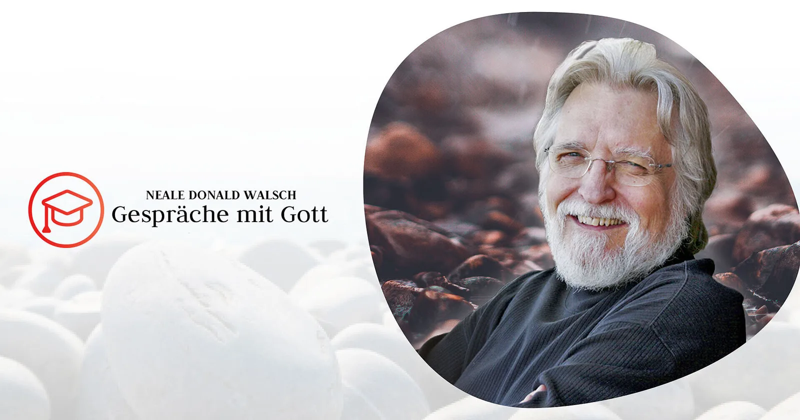 Hero-Banner mit Neale Donald Walsch und Titel „Gespräche mit Gott