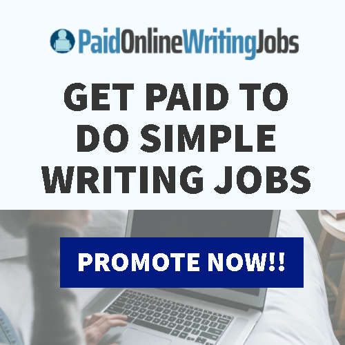 Hero-Banner für Online-Schreibjobs mit Logo, Headline und Call-to-Action Button