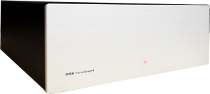 Gira Homeserver 4 Vorderansicht weiß-schwarzes Gehäuse