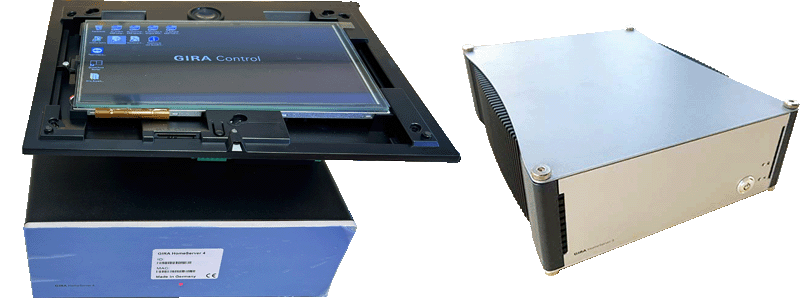 Gira Homeserver 4 und Gira Control 9 Client Hardware-Komponenten