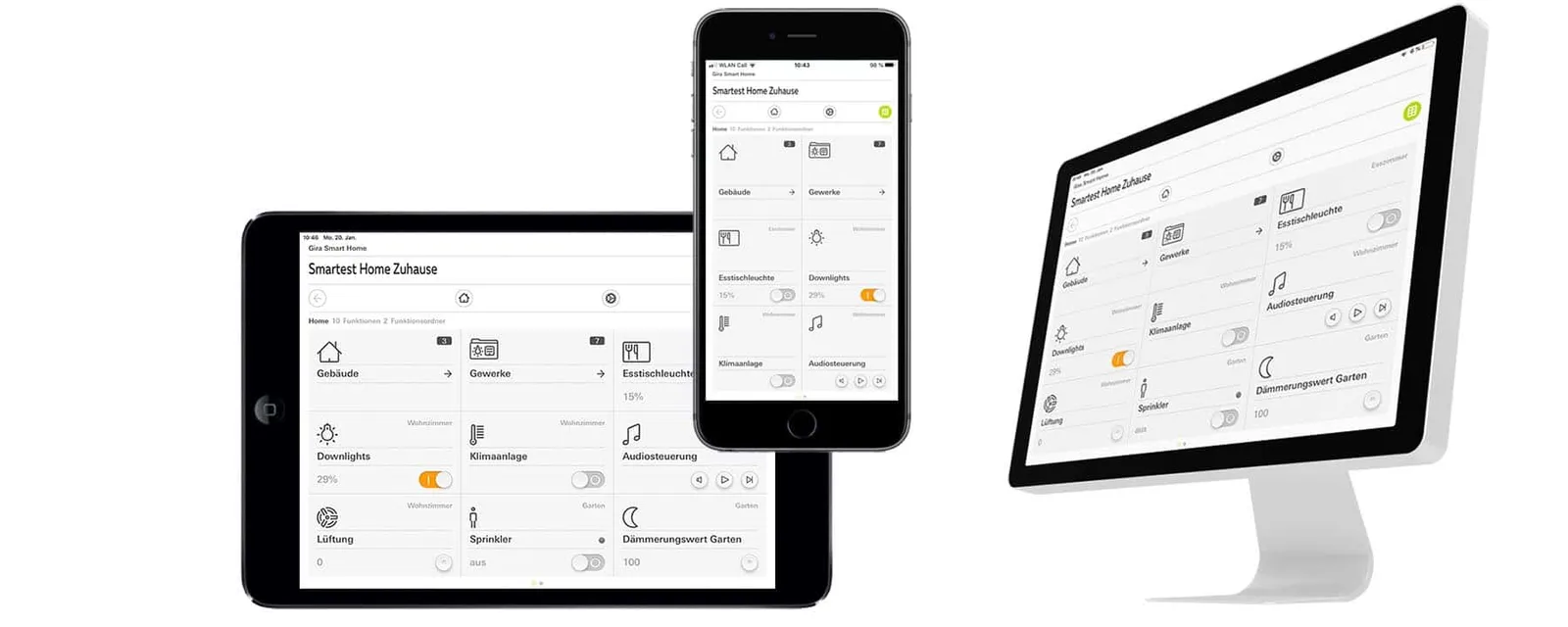 Gira X1 programmieren – 2h Videokurs Klickanleitung von Frank Völkel 7 Gira X1 Visualisierung auf PC-Monitor, iPad und iPhone – Smartest Home Zuhause
