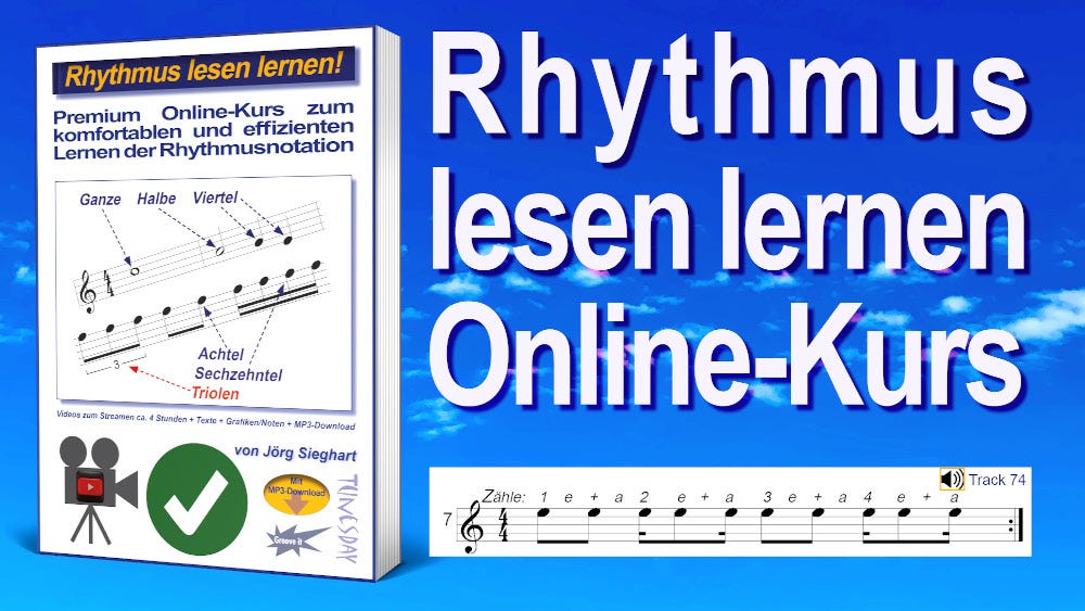 Rhythmus lesen lernen Videokurs für Gitarre