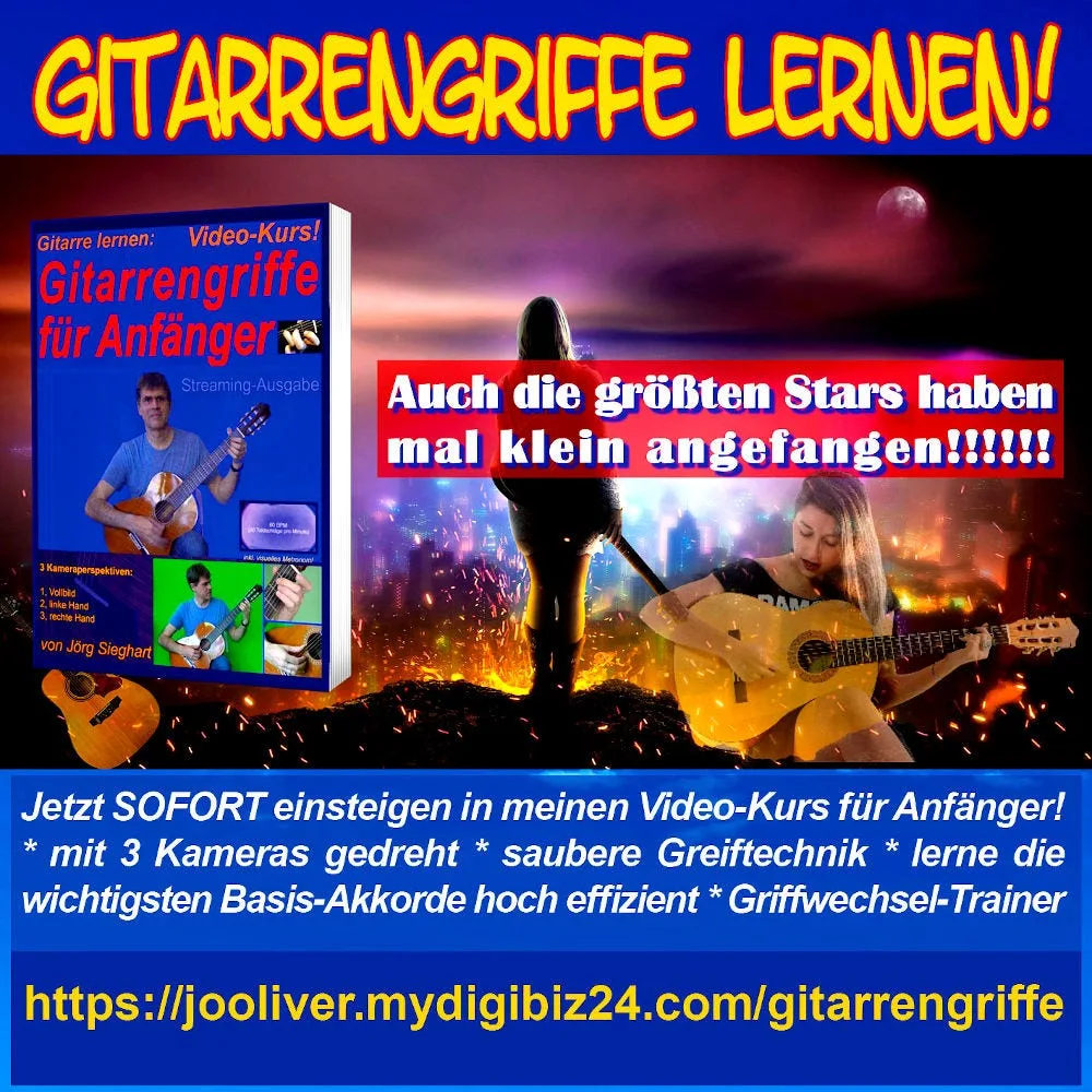 Kurscover Gitarrengriffe für Anfänger mit Jörg Sieghart