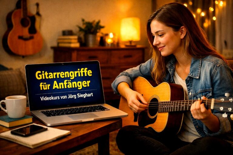 Gitarrengriffe für Anfänger – Video-Kurs von Jörg Sieghart