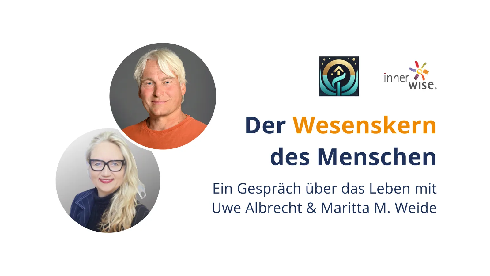Zwei Porträts mit Titel Der Wesenskern des Menschen Kongress