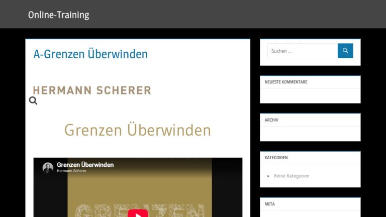 Grenzen überwinden – Hörbuch zur Selbstentwicklung von Hermann Scherer