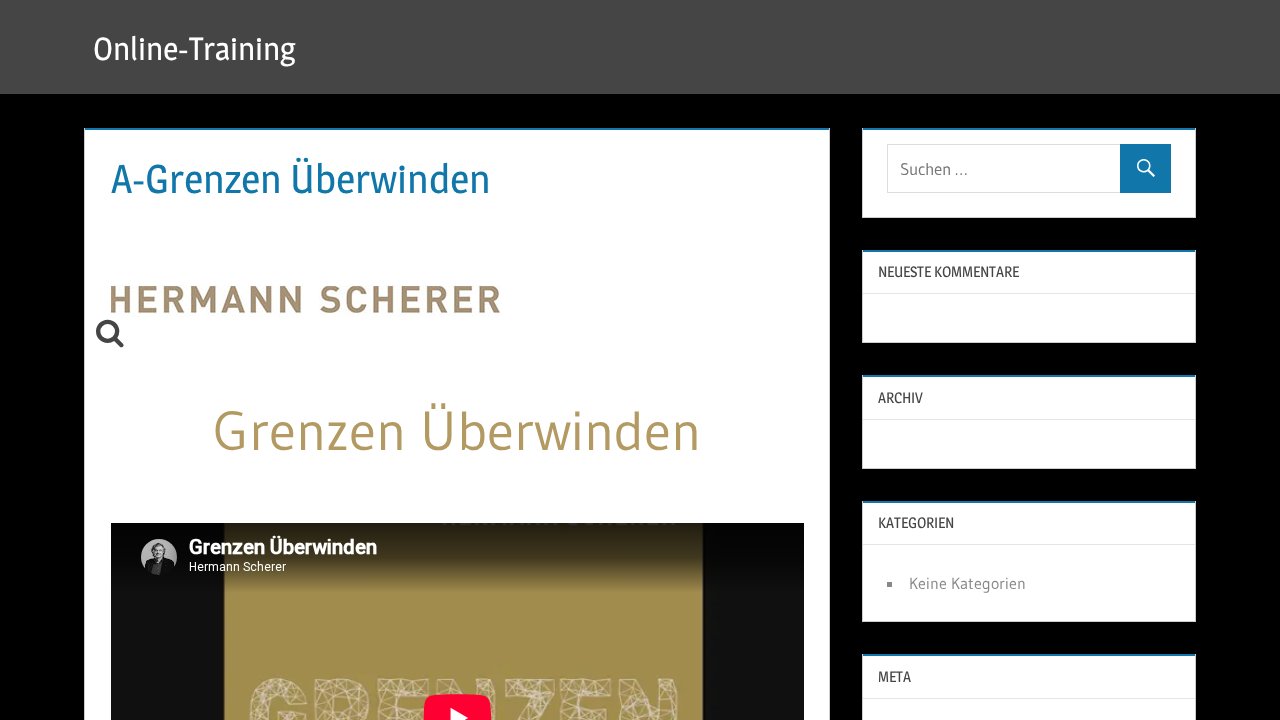 Hörbuch – Grenzen überwinden – Ansicht der Verkaufsseite