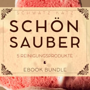 Schön Sauber Bundle Cover mit rosa Waschlappen und Schwatz Katz Branding
