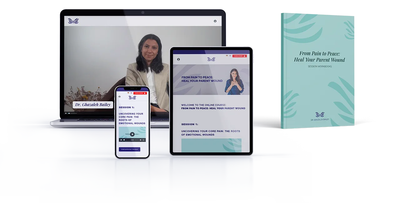 Heal Your Parent Wound Videokurs auf Smartphone, Tablet und Desktop