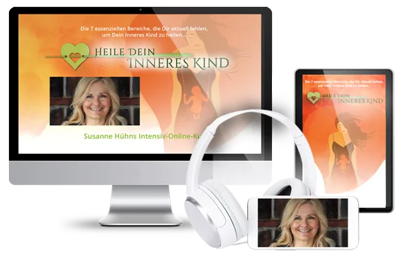 Heile Dein Inneres Kind – Videokurs zur Selbstfürsorge 1 Produktmockup: Heile Dein inneres Kind Videokurs von Susanne Hühn