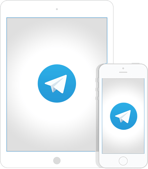 Telegram-Symbol auf Tablet und Smartphone – Kanal-Anmeldung für Chamuels Meditationskreis