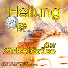Cover Heilung der Zirbeldrüse mit 528 Hertz Optimierung und Medaillensymbol