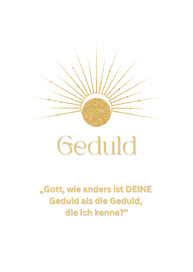Herz-Dialog Karte Geduld