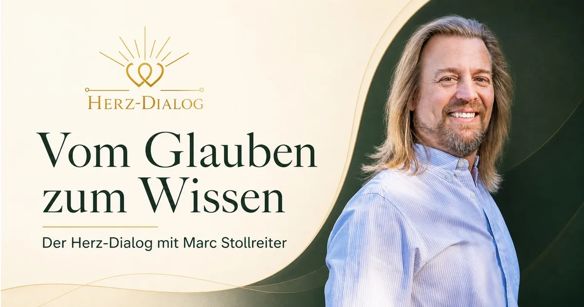 Herz-Dialog – E-Book zur inneren Gottesnähe von Marc Stollreiter 2 Hero-Banner für Herz-Dialog mit Marc Stollreiter, Porträt und Tagline