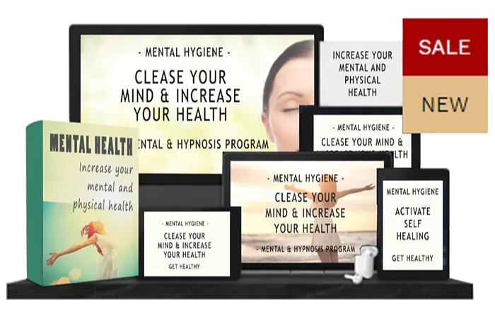 Mental Health Mentalhygiene Programm Produktabbildung mit mehreren Devices und Verkaufs-Banner