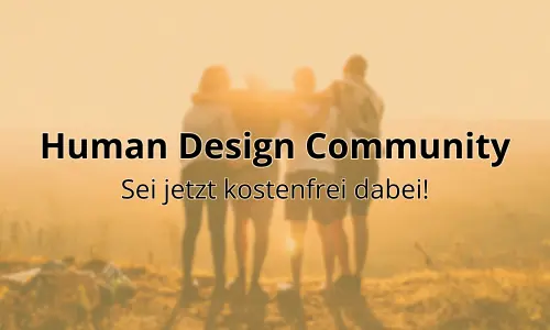 Community-Banner mit Silhouetten von Menschen im Sonnenuntergang