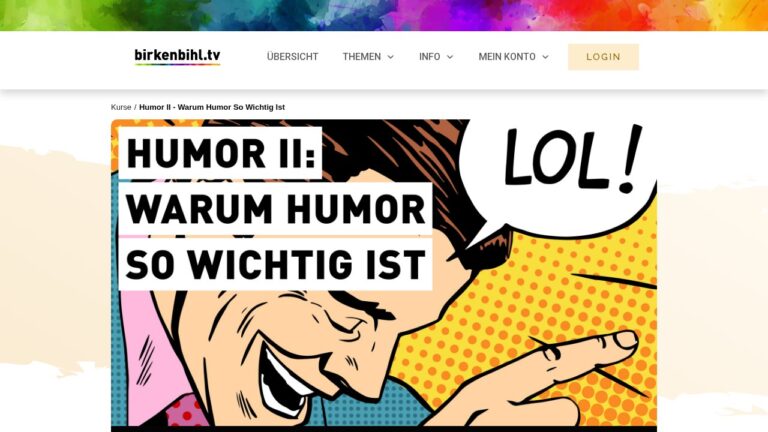 Humor II – Videokurs übers Lachen von Vera F. Birkenbihl