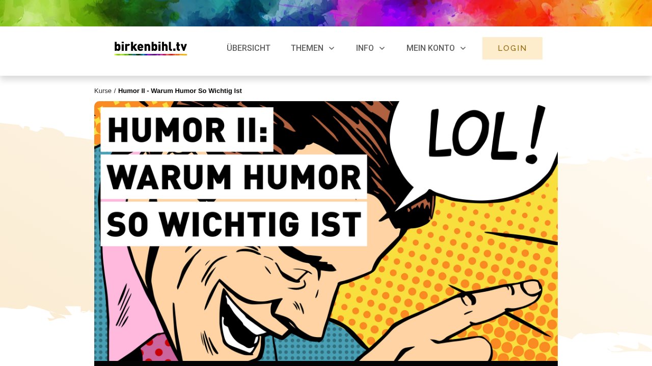 Humor II – Warum Humor so wichtig ist – Ansicht der Verkaufsseite