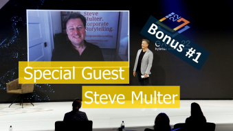 Steve Multer auf Monitor als Special Guest Bonus