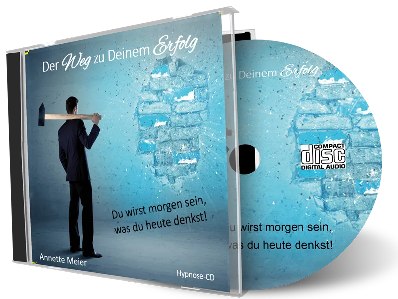 CD-Cover Hypnose-Programm mit Erfolgs-Testimonial