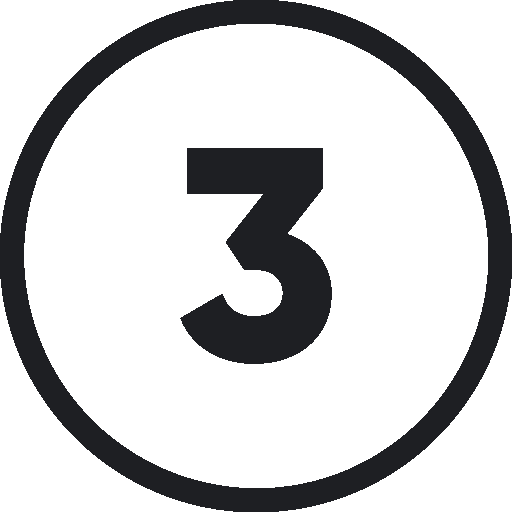 Nummer 3 in Kreis, Prozessschritt