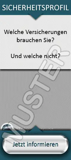 i-talk24 Werbebanner für Finanzdienstleister 7 Vertikales Werbebanner mit Sicherheitsprofil-Fragen und dunkelblauem Header