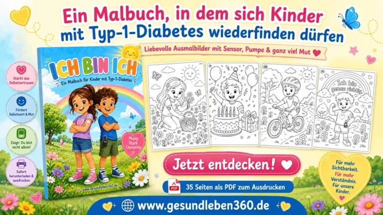 Ich bin ich – Mutmach-Malbuch für Kinder mit Typ-1-Diabetes